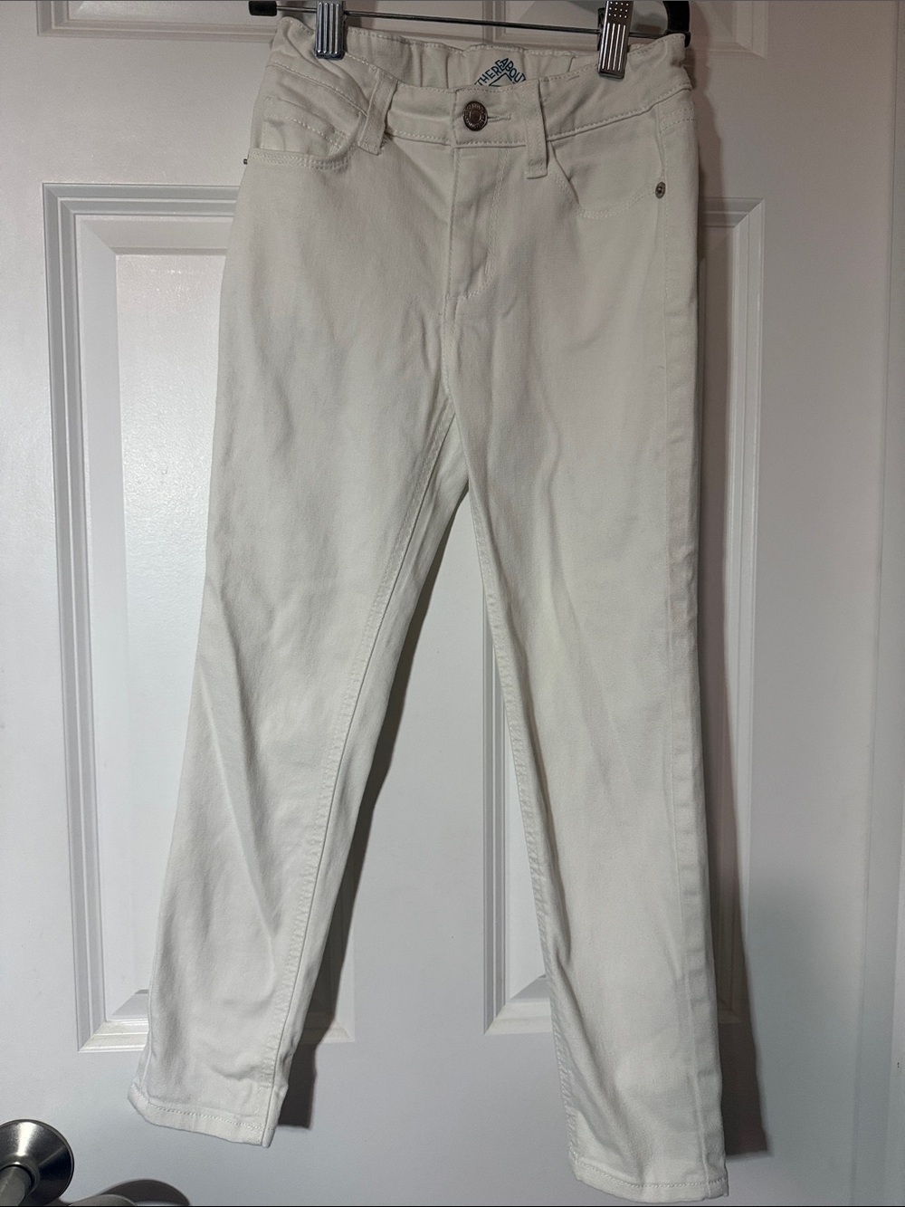 👖 There Abouts White Skinny Straight Jeans for Girls